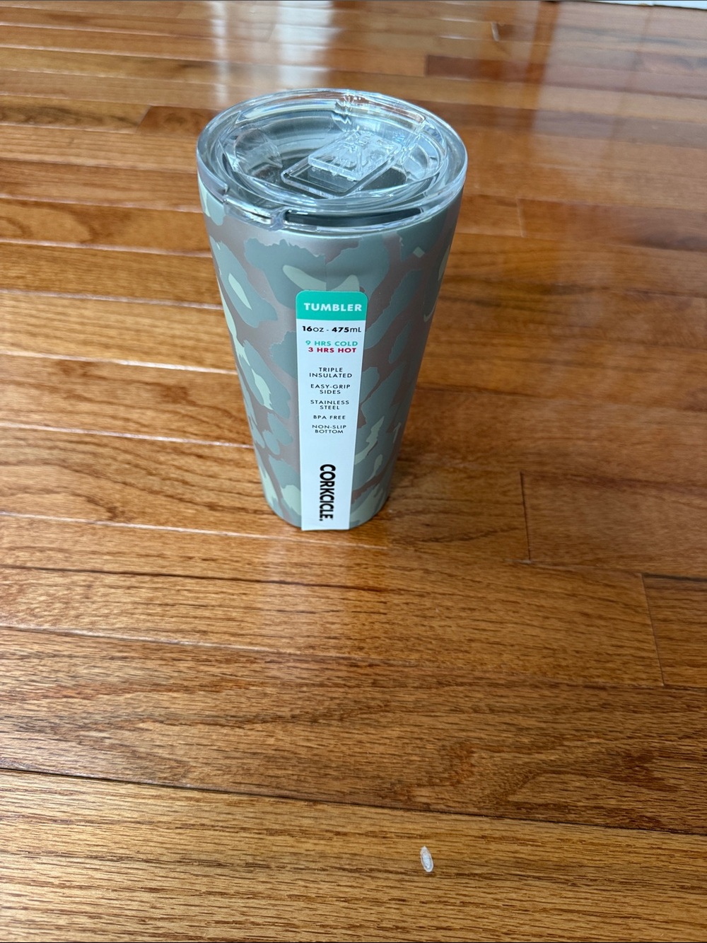 Corkcicle Green Camo 16oz Insulated Tumbler